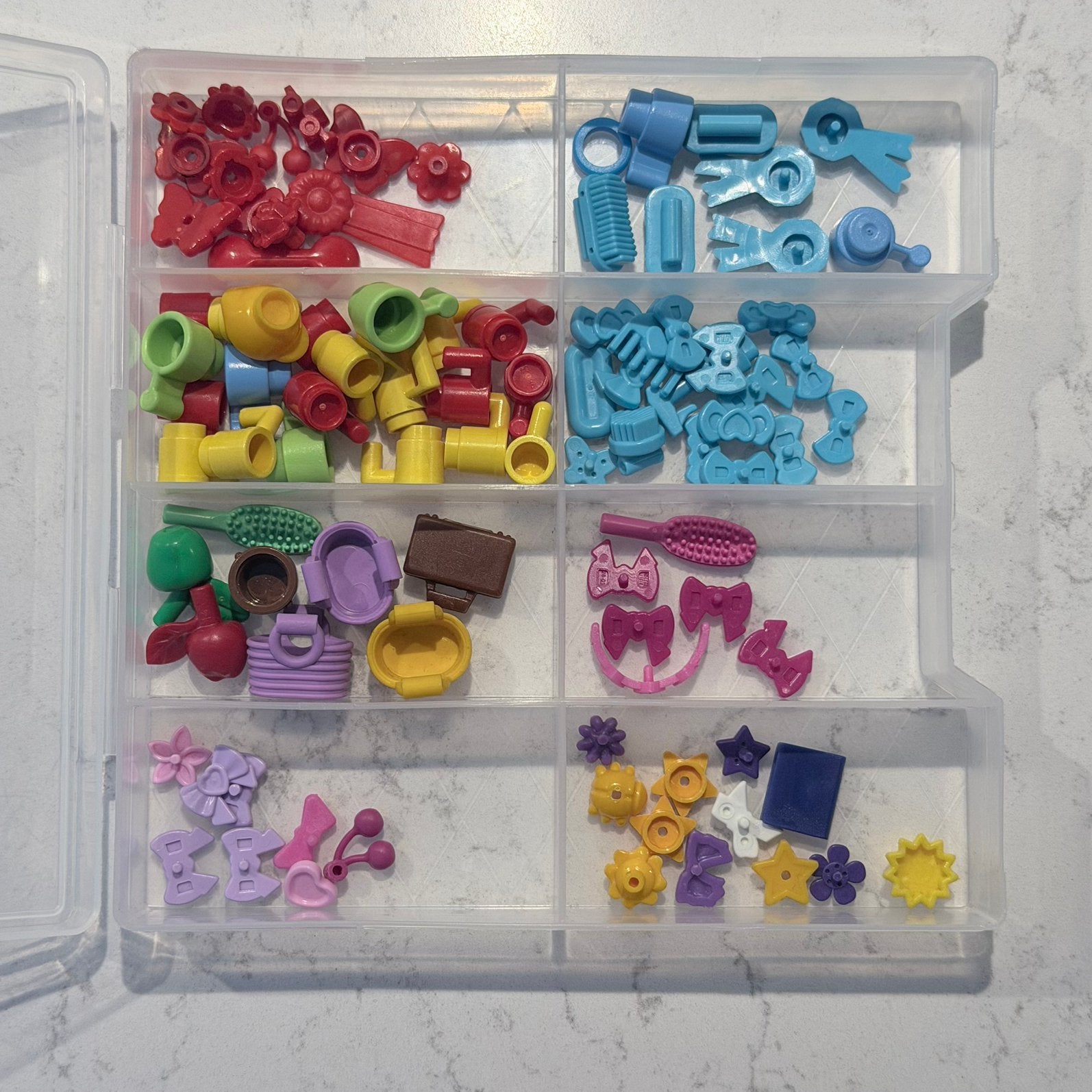 LEGO Friends accessoires - bloemen, tassen, strikjes,sterren, Ophalen, Gebruikt, Losse stenen, Lego