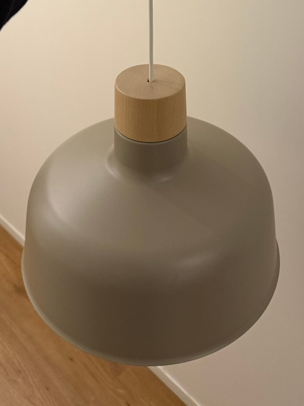Ikea BUNKEFLO hanglamp beige, Ophalen, Gebruikt, Metaal