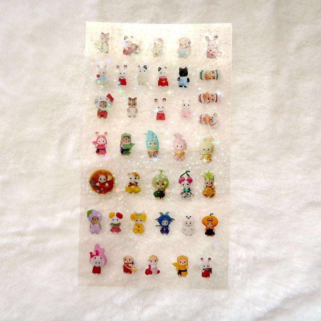 Sylvanian Family Stickervel met hologram ster afwerking, Verzenden, Nieuw, Meerdere stickers