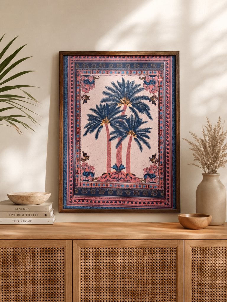 Palm Tree Poster – 30 x 40 cm, Minder dan 50 cm, Oorspronkelijke maker, Verzenden, Nieuw