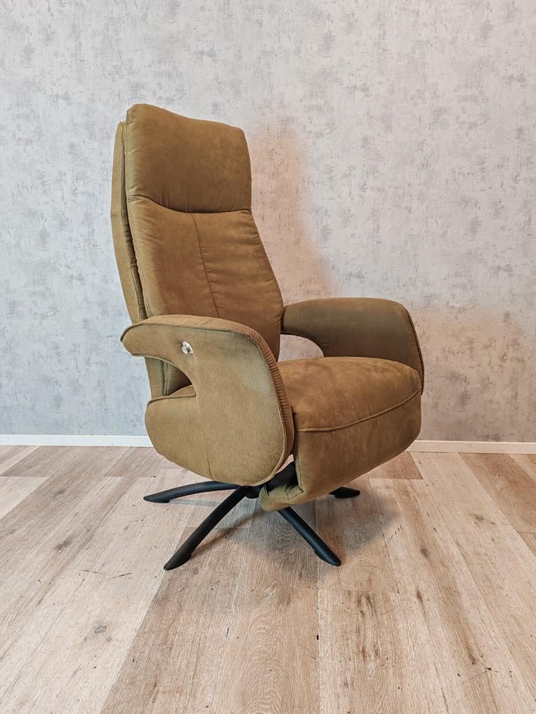 Hjort Knudsen relax fauteuil met draaivoet, Ophalen of Verzenden, Zo goed als nieuw, Stof, Nvt