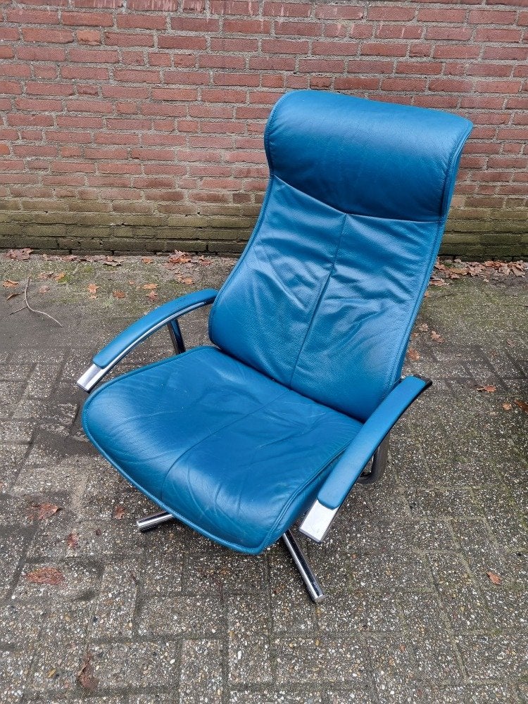 relaxstoel met chromen poten nova styl collections, Ophalen of Verzenden