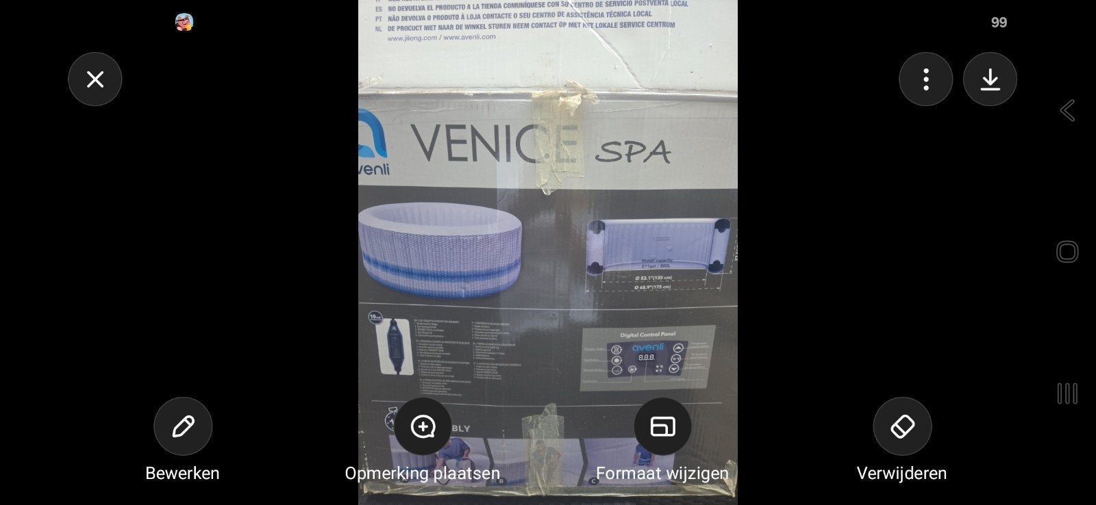 Venice Spa Opblaasbare Jacuzzi met Pomp en Filter, Ophalen, Gebruikt, Filter, Opblaasbaar