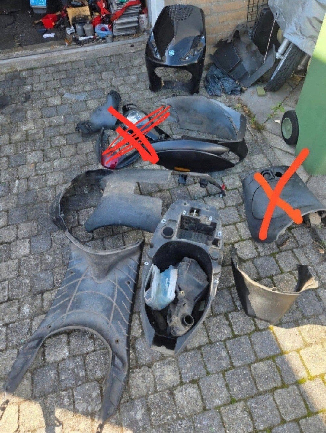 diverse zip onderdelen, Fietsen en Brommers, Ophalen of Verzenden, Frame, Piaggio