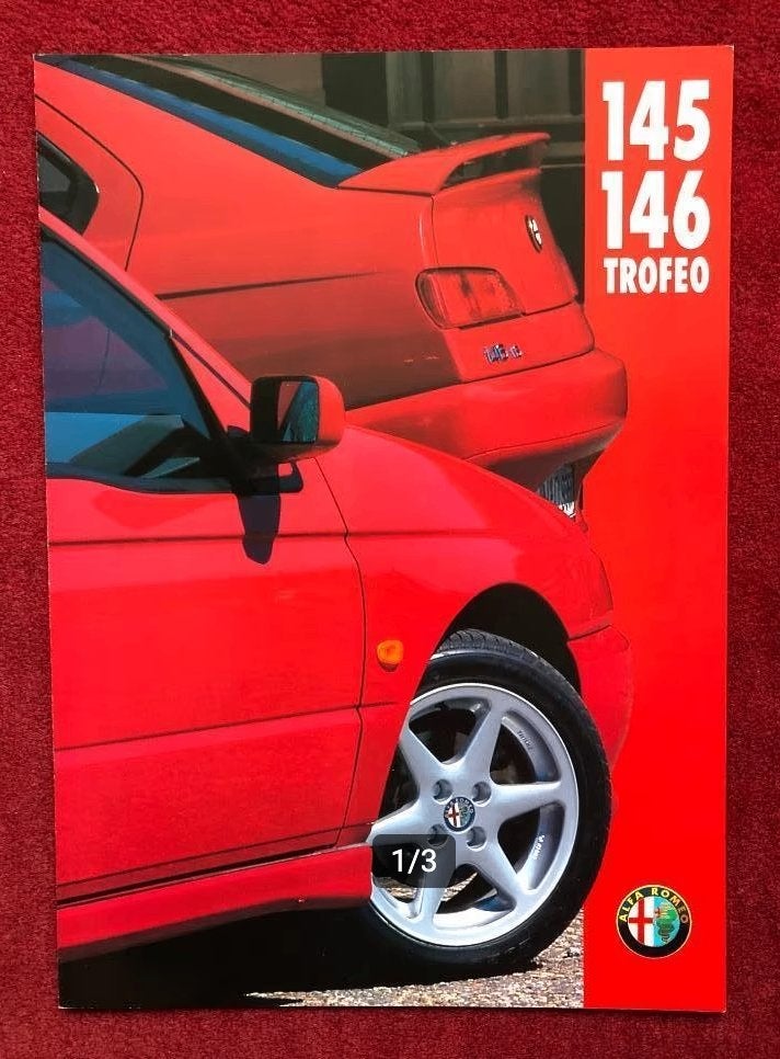 Alfa Romeo 145 146 Trofeo folder 1996, Nieuw, Alfa Romeo, Verzenden, Alfa Romeo
