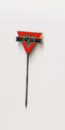 emaille speld CJV Christelijk Jongeren Verbond, Verzamelen, Ophalen of Verzenden, Overige onderwerpen, Speldje of Pin