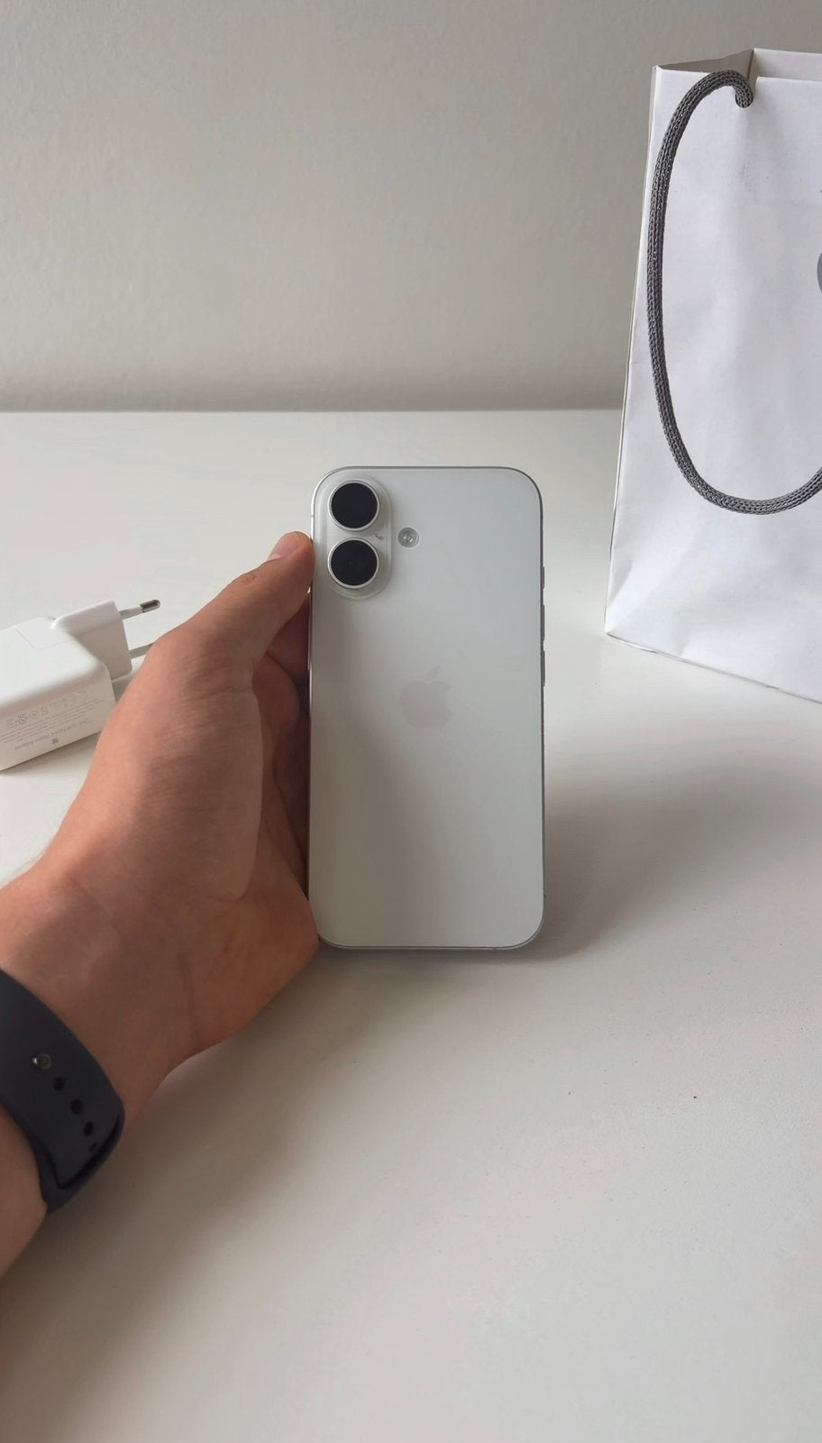 iPhone 16, Wit, 91%, 128GB, Telecommunicatie, Mobiele telefoons | Apple iPhone, 128 GB, Wit, IPhone 16, Ophalen of Verzenden