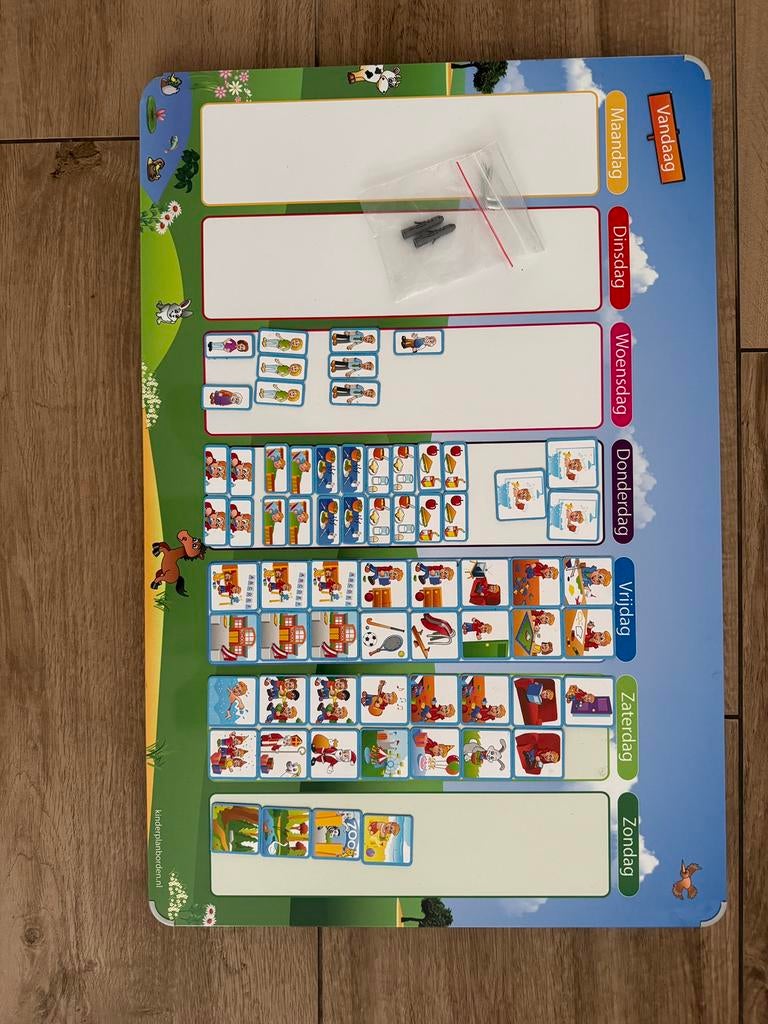 Kinderplanbord met magneten, Ophalen, Gebruikt