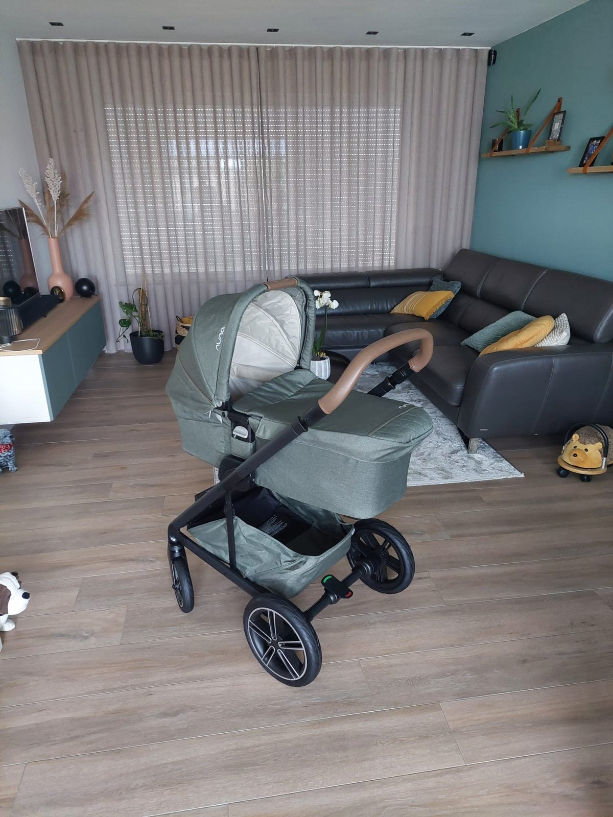 Nuna Mixx next kinderwagen groen, Ophalen, Gebruikt, Overige merken
