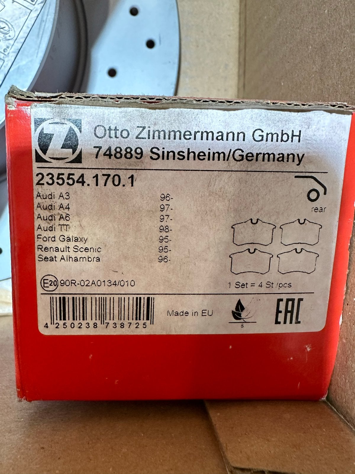 Set remschijven en remblokken voor en achter, Auto-onderdelen, Ophalen of Verzenden, Nieuw, Audi