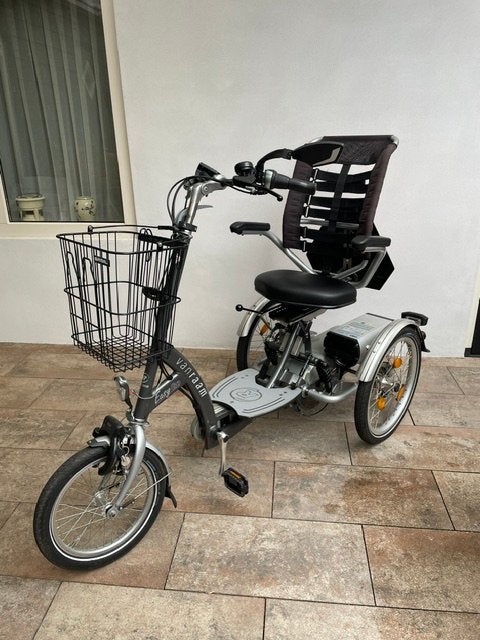 Van Raam Easy Go met elektrische ondersteuning, Ophalen, Gebruikt, Velgrem, Verstelbare zitting