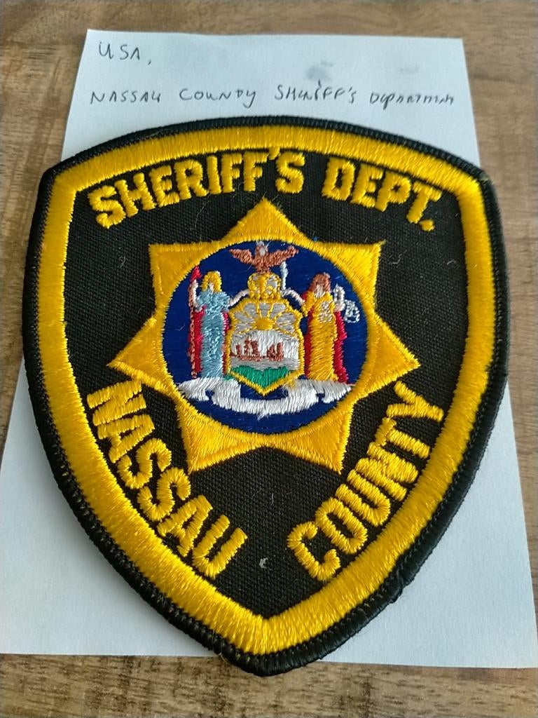 USA , New York , Nassau County Sheriff's Department , Patch, Verzenden, Overige soorten, Amerika, Embleem of Badge