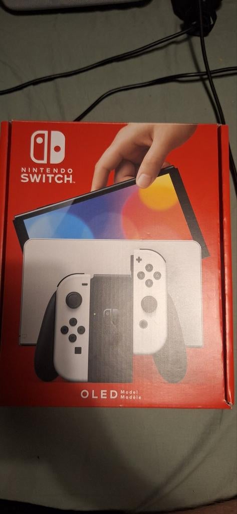 Nintendo Switch OLED Wit - Zo goed als nieuw, Spelcomputers en Games, Spelcomputers | Nintendo Switch, Ophalen of Verzenden, Zo goed als nieuw