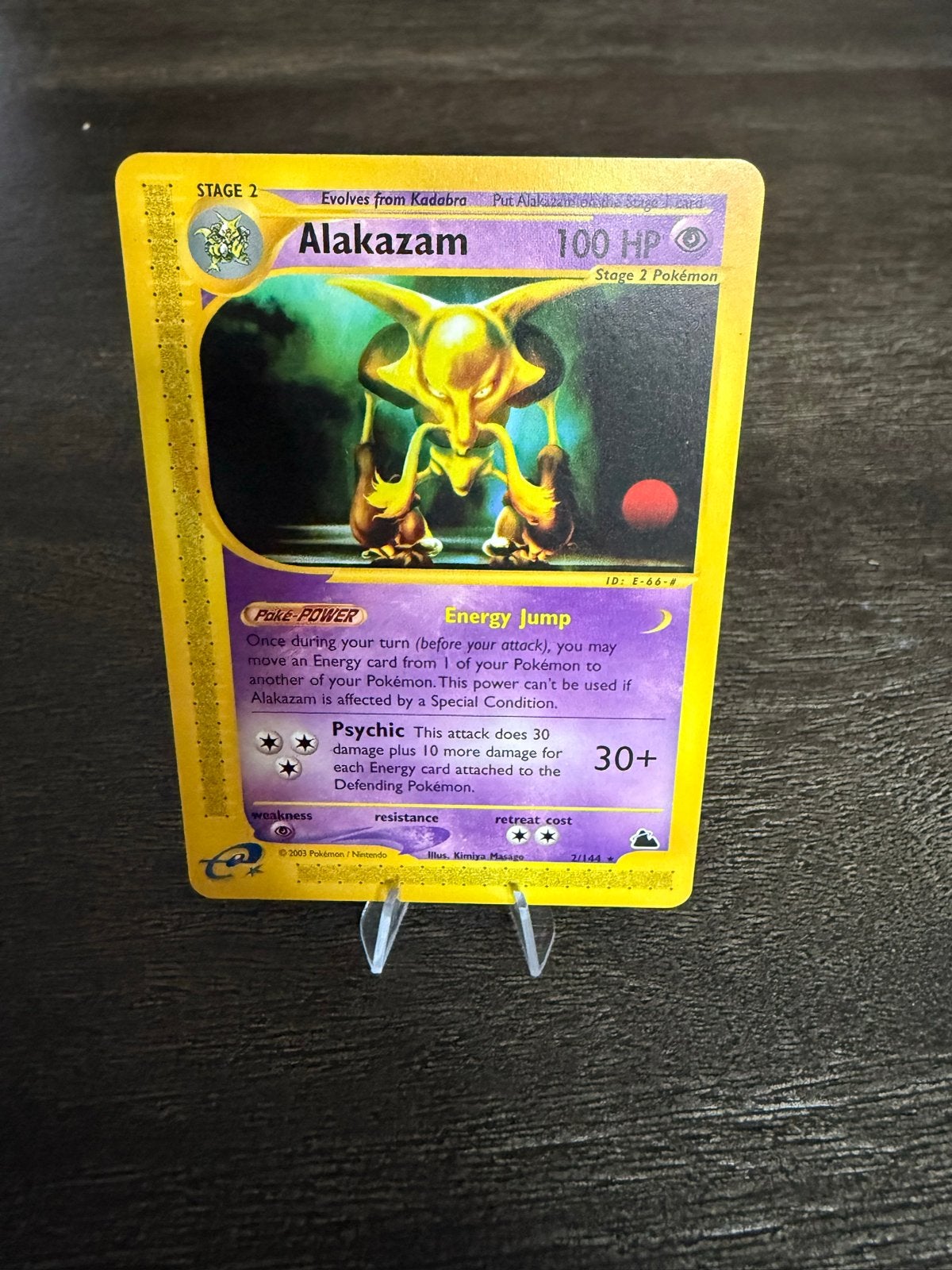 Alakazam 2/144 Skyridge, Ophalen of Verzenden, Zo goed als nieuw, Losse kaart