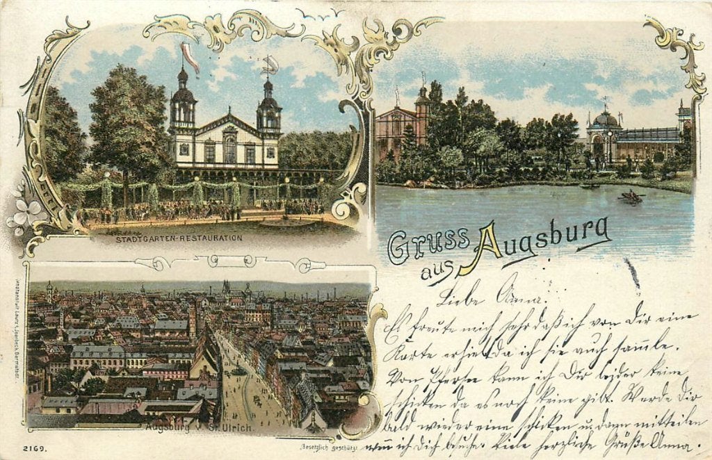 702-041-019 Augsburg Litho, Verzenden, Voor 1920, Duitsland