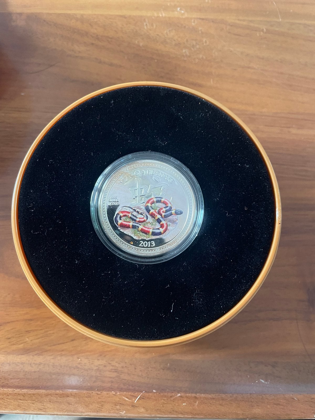 2013 Year of the Snake 1/2 oz 999 Zilveren Munt, Ophalen of Verzenden, Oost-Azië, Losse munt, Zilver