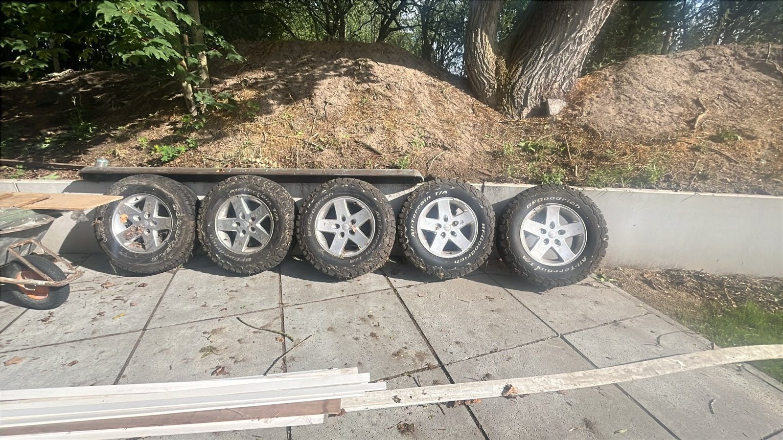 Velgen Jeep Wrangler, Ophalen, 17 inch, Zomerbanden