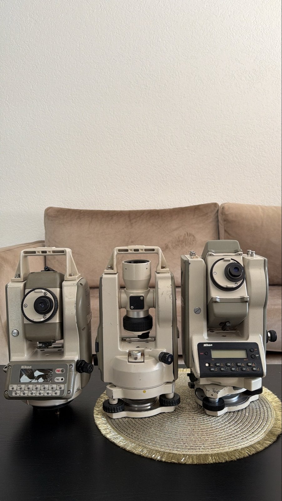3x Nikon DTM-300 / NE-20S Landmeetapparatuur, Ophalen of Verzenden, Gebruikt, Overige meters
