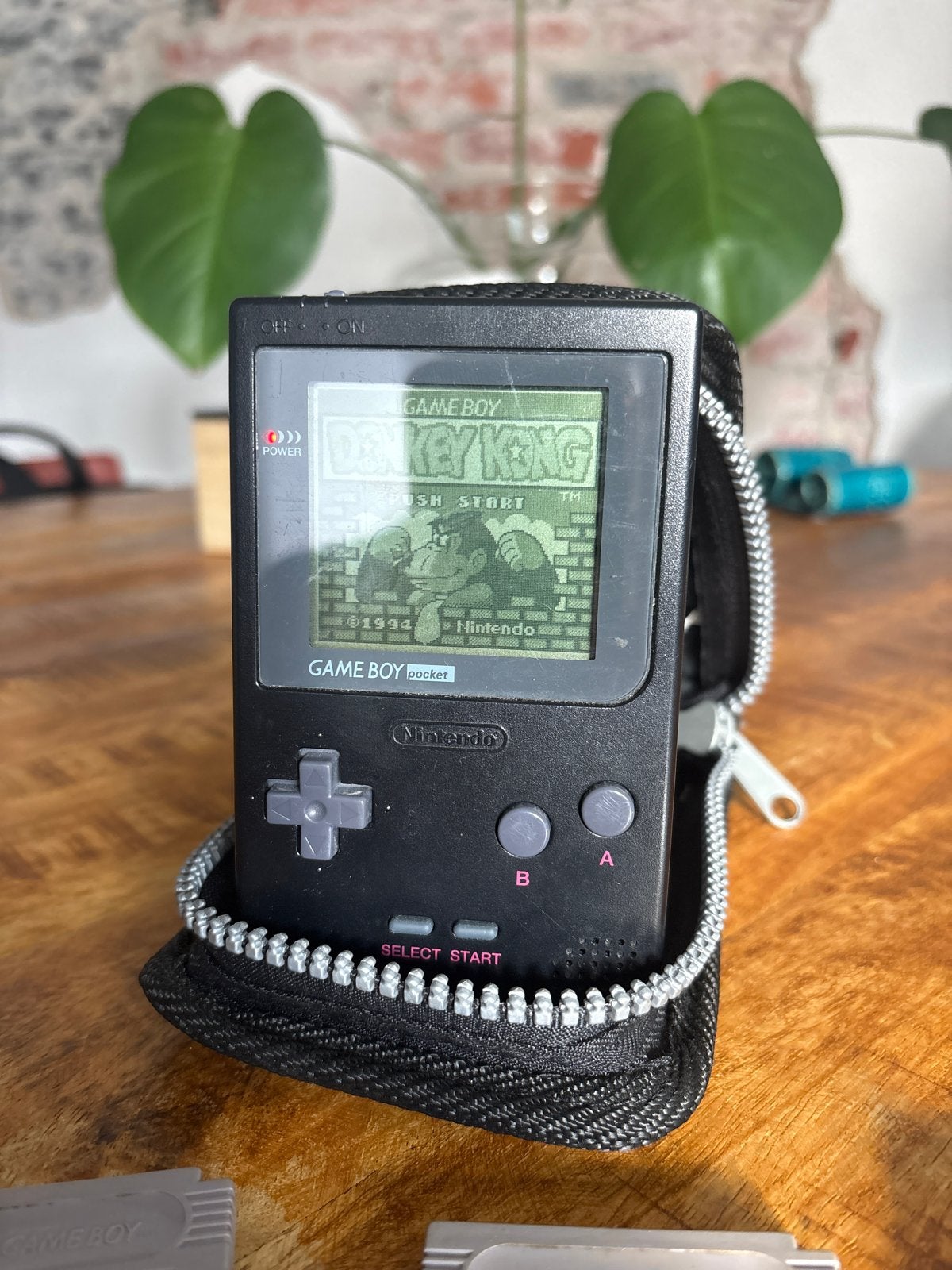 Game Boy Pocket met Donkey Kong, Mega Man II en Copter II, Spelcomputers en Games, Gebruikt, Verzenden, 1 speler, Platform