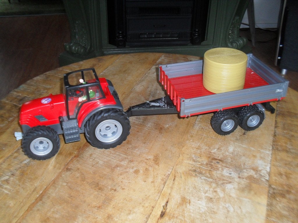 Playmobil tractor met hooi aanhanger setje no 2, Ophalen of Verzenden, Zo goed als nieuw