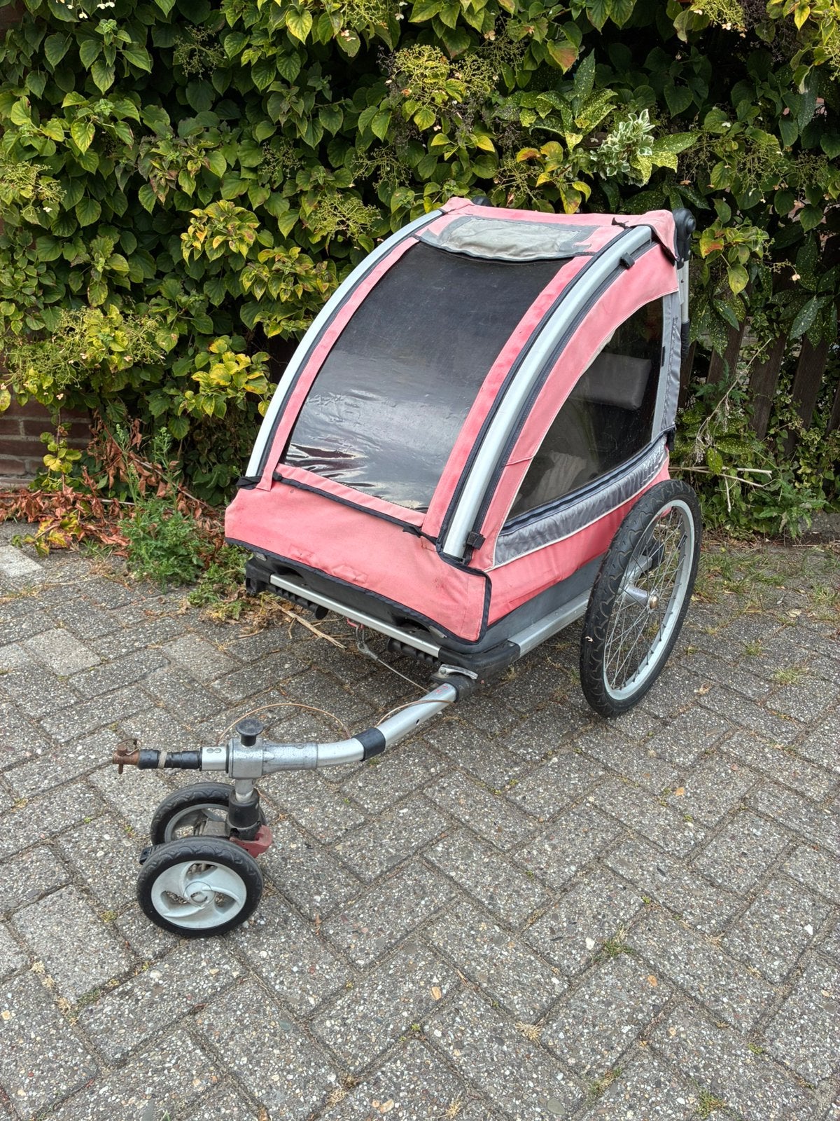 Nordic Cab fietskar, Fietsen en Brommers, Fietsaccessoires | Aanhangers en Karren, Ophalen, Gebruikt, Opvouwbaar, Kinderkar