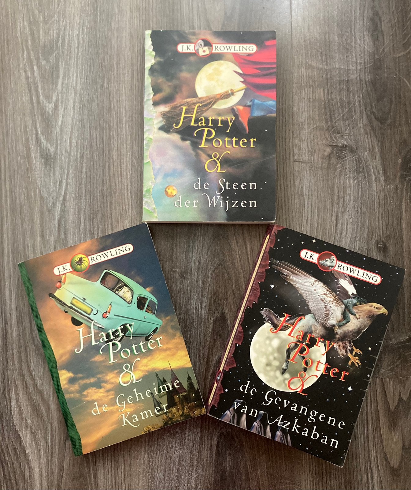 HARRY POTTER 1 t/m 3 - J. K. Rowling - PRE-MOVIE uitgave!, Boeken, Ophalen of Verzenden, Gelezen