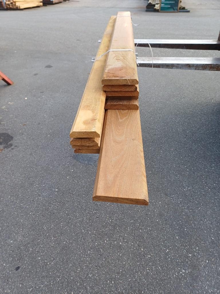 Hardhout plank / Robinia geschaafd, 25x145 + 25x95 nr. 643, Tuin en Terras, Palen, Balken en Planken, Ophalen, Planken, Nieuw