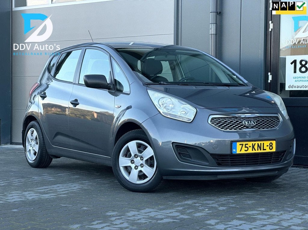 Kia Venga 1.4/90pk CVVT X-tra|NAP|Trekhaak|Airco|Hoge instap, Auto's, Voorwielaandrijving, Euro 5, Stof, Gebruikt