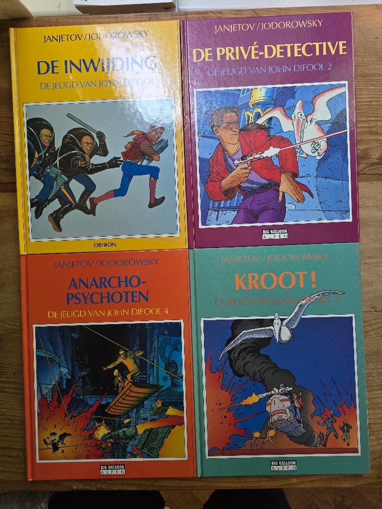Moebius, de jeugd van John Difool, 4x HC, Meerdere stripboeken, Ophalen of Verzenden, Zo goed als nieuw