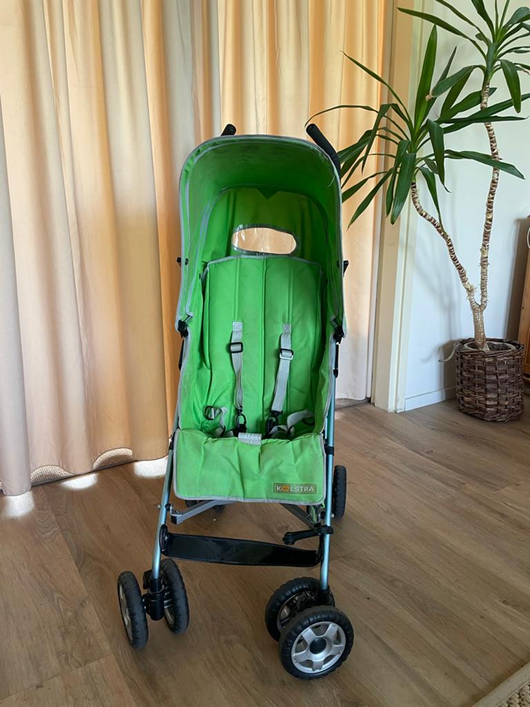 Koelstra buggy met nieuwe regenhoes, Ophalen, Gebruikt, Koelstra, Regenhoes