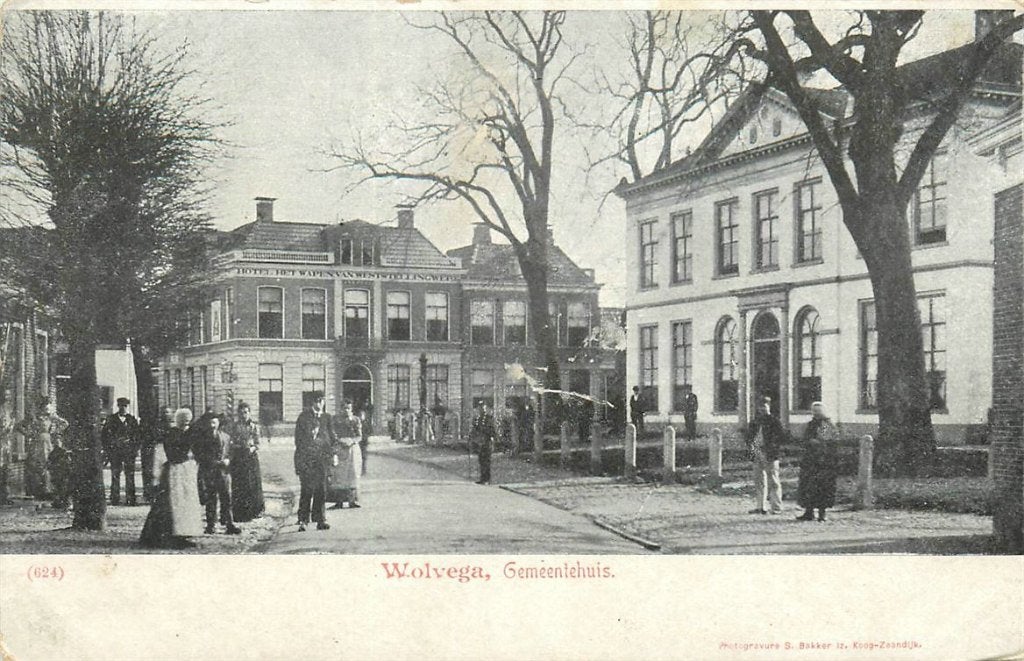 701-005-051 Wolvega Gemeentehuis, Ophalen of Verzenden, Voor 1920, Friesland