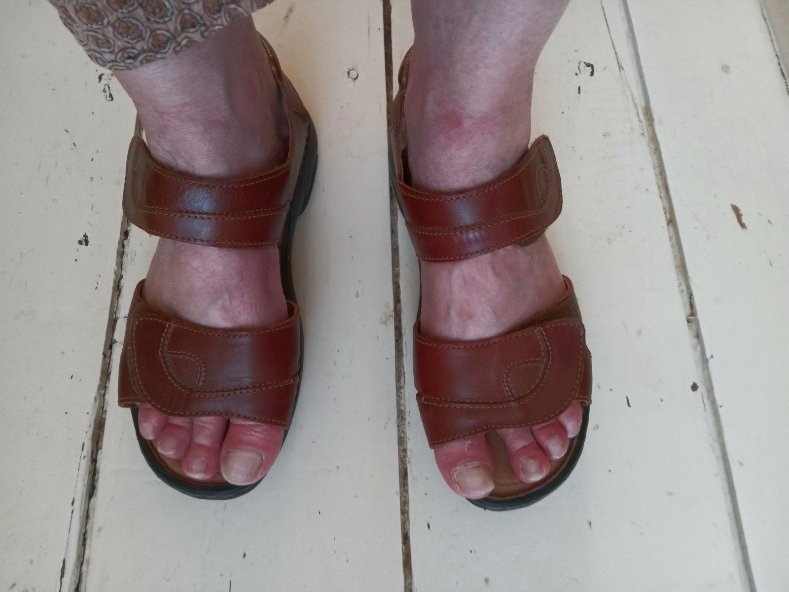 Josef Seibel leren sandalen, maat 37, comfortabel voetbed, Bruin, Josef Siebel, Zo goed als nieuw, Sandalen of Muiltjes