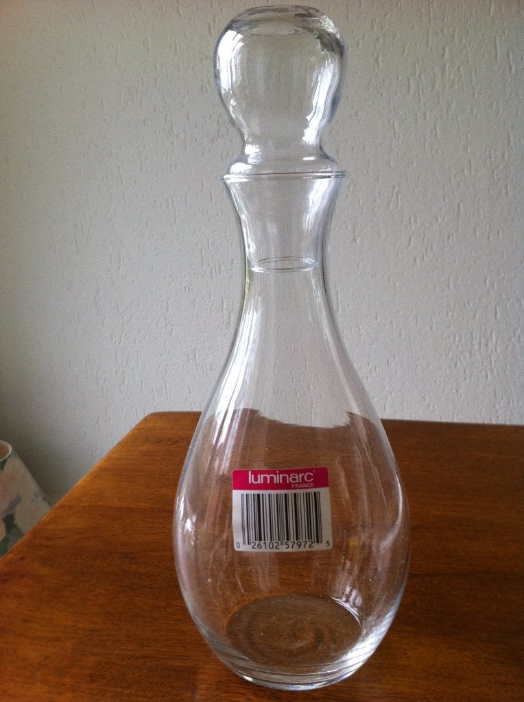 "KARAF MET STOP" 'LUMINARC ELEGANCE', Antiek en Kunst, Ophalen of Verzenden