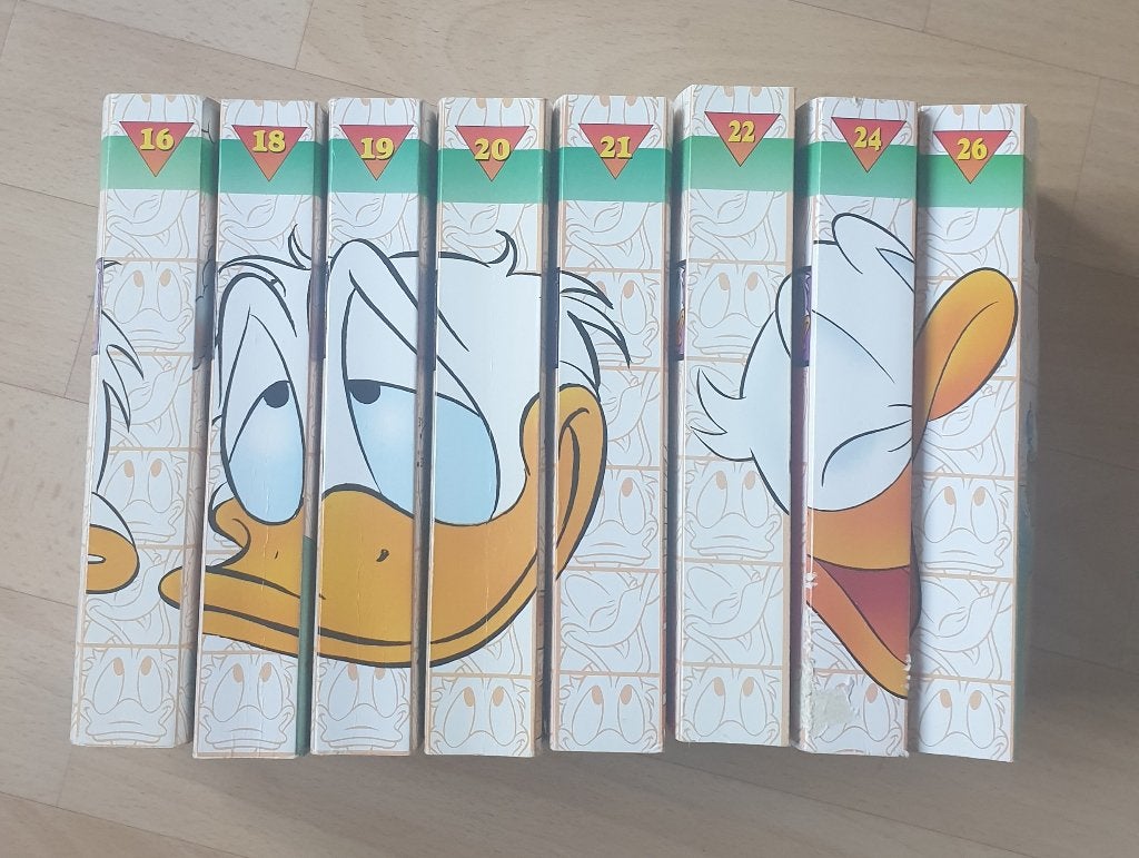 8 Donald Duck dubbel pockets/stripboeken, Boeken, Meerdere stripboeken, Verzenden, Gelezen