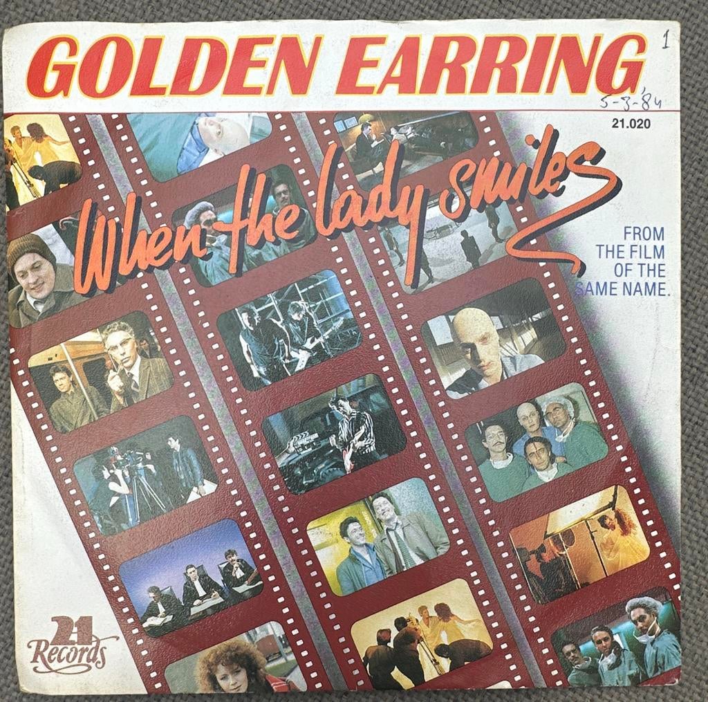 Golden Earring - When The Lady Smiles Single, Cd's en Dvd's, Vinyl Singles, 7 inch, Ophalen of Verzenden, Zo goed als nieuw, Pop