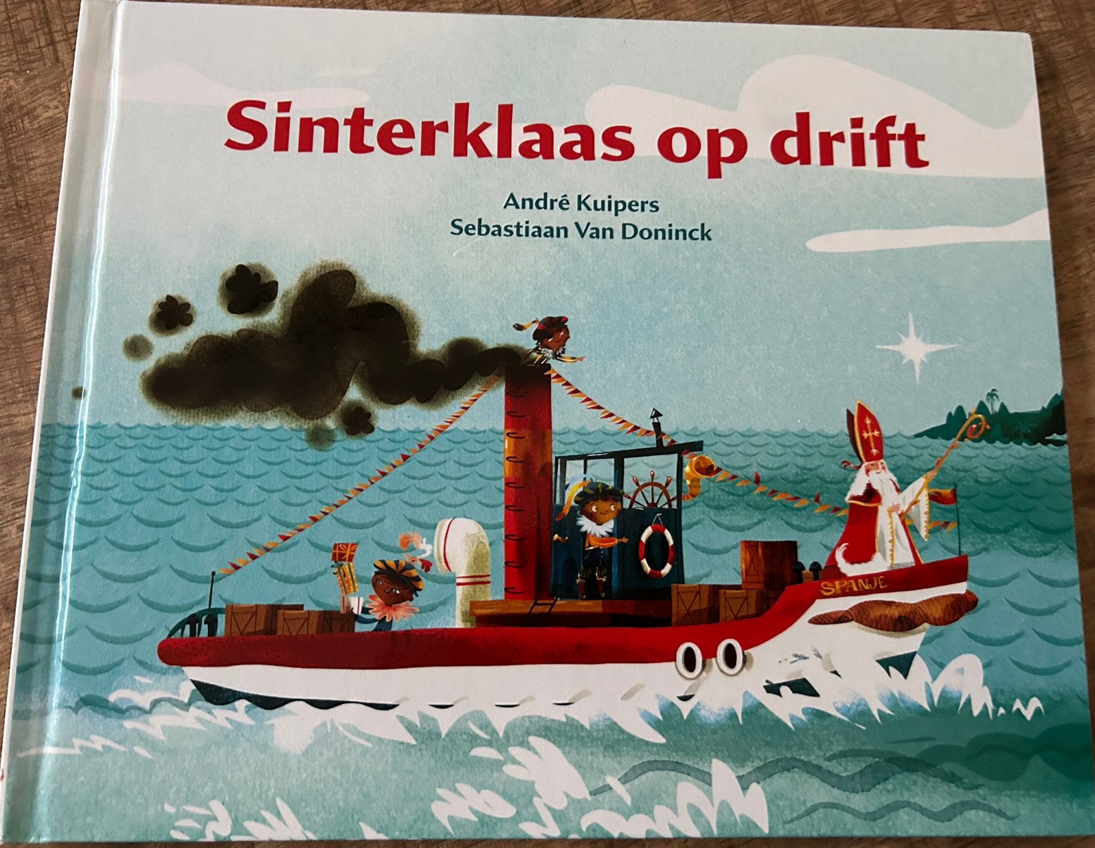 Sinterklaas op drift -André Kuipers & Sebastiaan Van Doninck, Boeken, Kinderboeken | Jeugd | onder 10 jaar, Gelezen, Ophalen of Verzenden