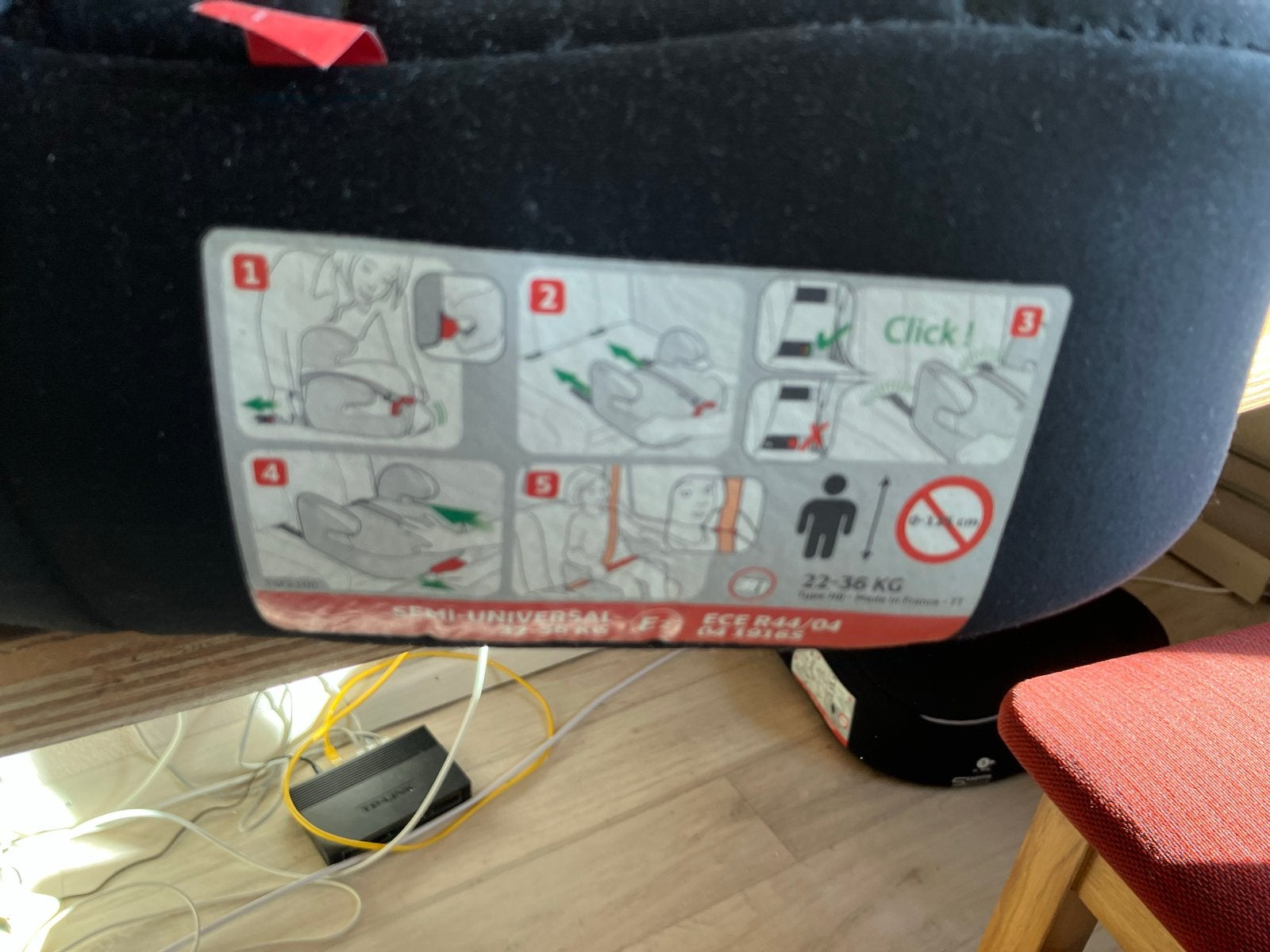Twee Prénatal autostoelverhogers met Easyfix systeem, Autogordel of Isofix, Gebruikt, 22 t/m 36 kg, Ophalen