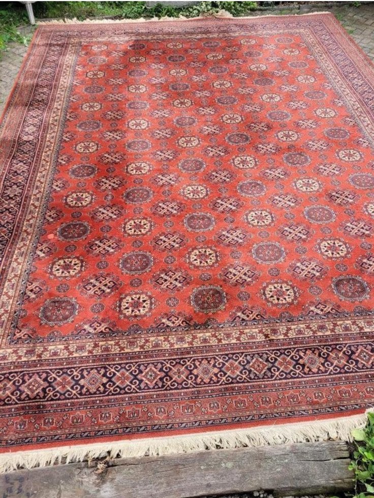 3x4 meter Perzisch tapijt - Rood / oranje, Ophalen, Perzisch vintage retro, Gebruikt, 200 cm of meer
