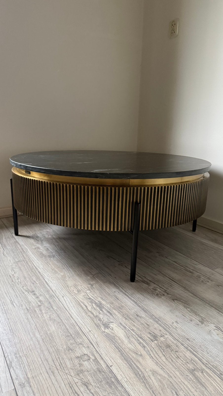 Richmond interior salontafel Ironville, Ophalen, Zo goed als nieuw, Rond, 50 tot 100 cm