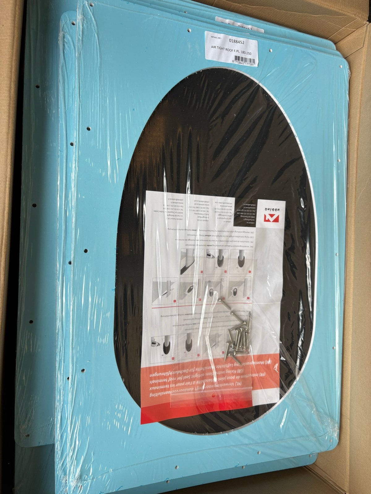 Nieuwe Air Tight Roof FPL 180-250 (20 stuks), Doe-het-zelf en Verbouw, Overige materialen, Blauw, Overige typen, Nieuw