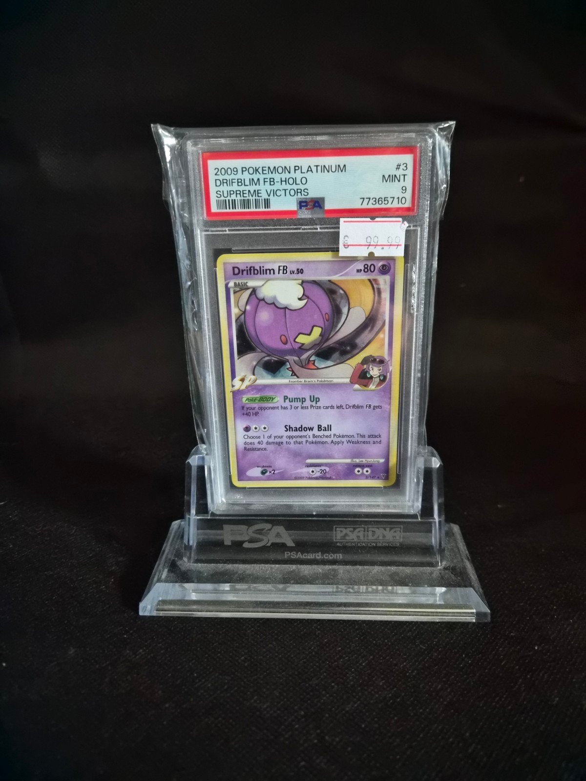 Drifblim FB Holo PSA 9 - 2009 Platinum Supreme Victors, Ophalen of Verzenden