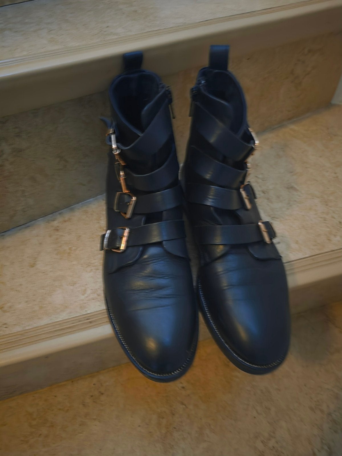 Nelson Boots Maat 43 met Gespen, Zwart, Lage of Enkellaarzen, Ophalen of Verzenden, Nelson