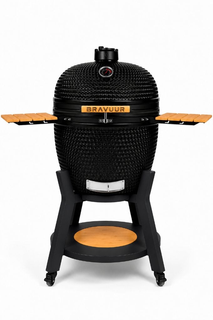 Unieke Bravuur Kamado BBQ 18 Inch, Ophalen of Verzenden, Nieuw, Met accessoires