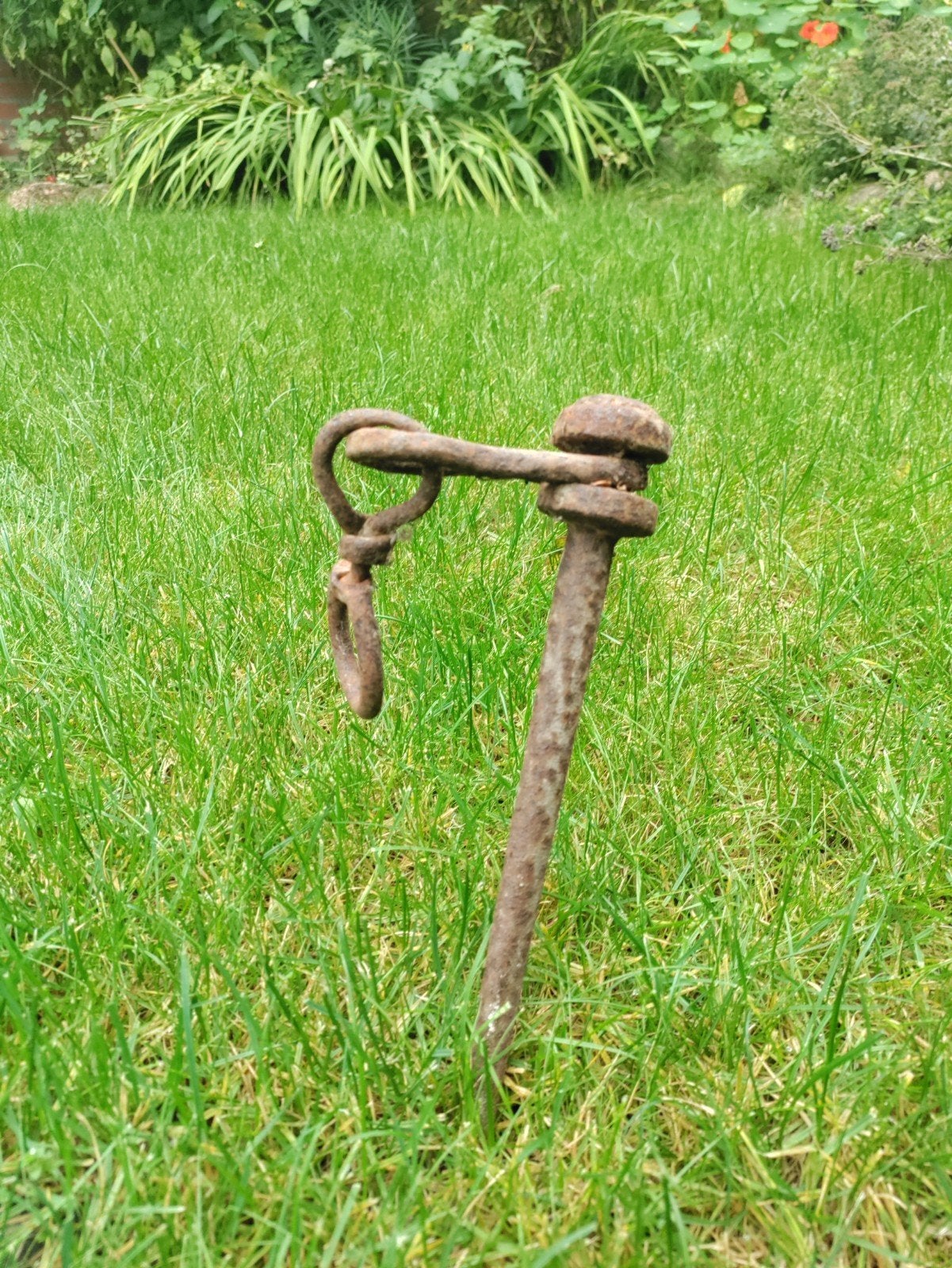 Vintage smeedijzeren Geitenspit, Ophalen of Verzenden
