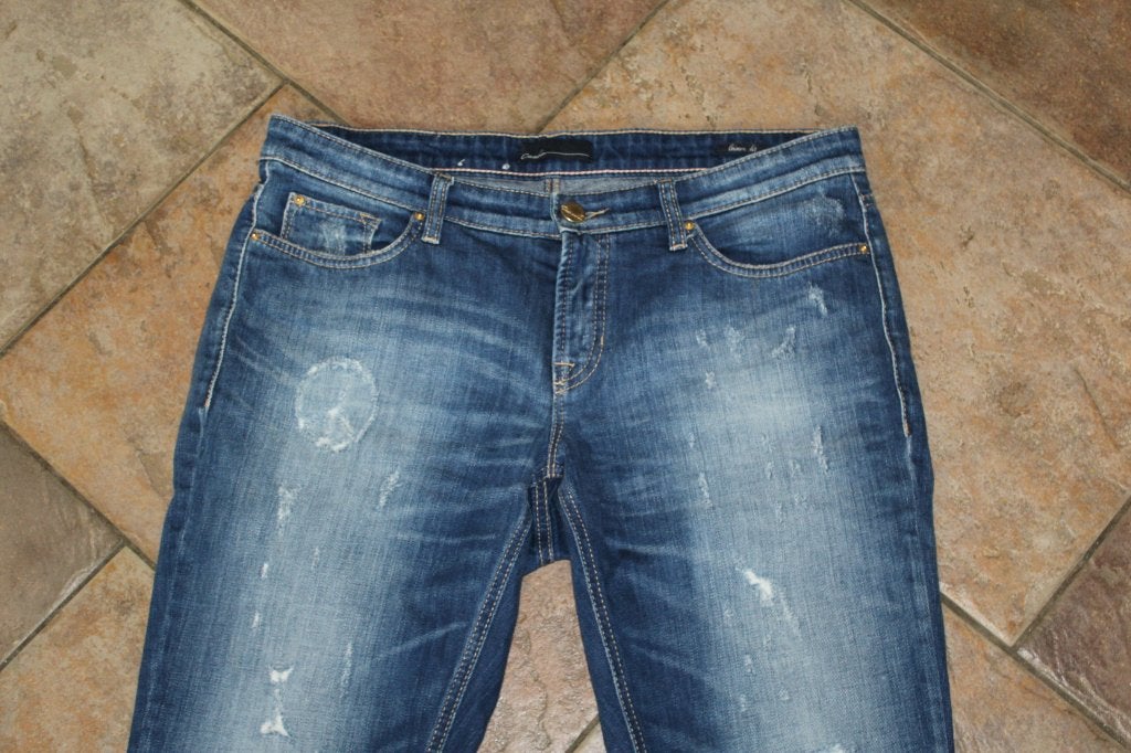 Cambio vlot stretch ripped jeans mt 40 KOOPJE, Cambio, Blauw, ., Ophalen of Verzenden