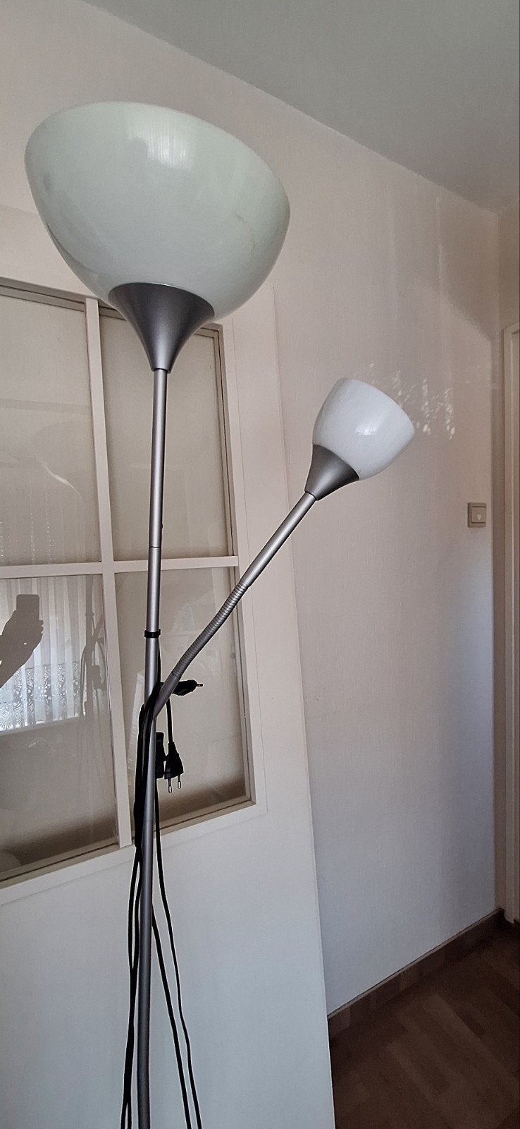 Ikea   staandelamp   met leeslamp, Huis en Inrichting, Lampen | Vloerlampen, Ophalen, Metaal
