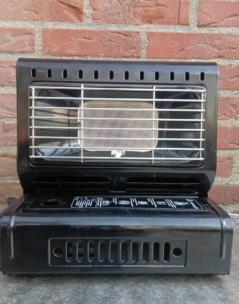 COMPACTE CAMPINGGASKACHEL " HAPPY HOME " 1,3 kW, Ophalen, Zo goed als nieuw