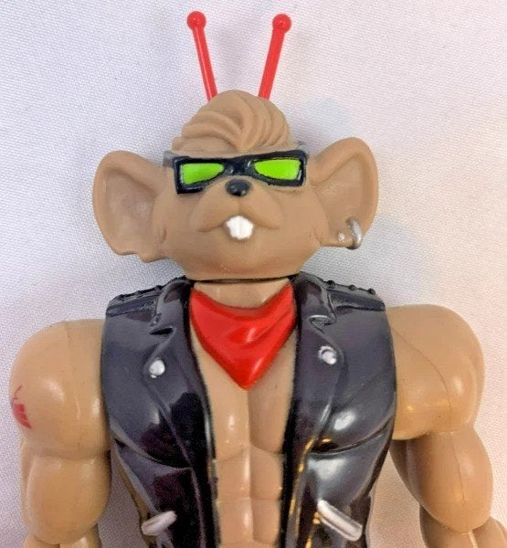 Biker Mice from Mars Throttle Galoob 1993 Vintage figuur, Verzamelen, Poppetjes en Figuurtjes, Coolsingel 104, 3011 AG Rotterdam, Netherlands