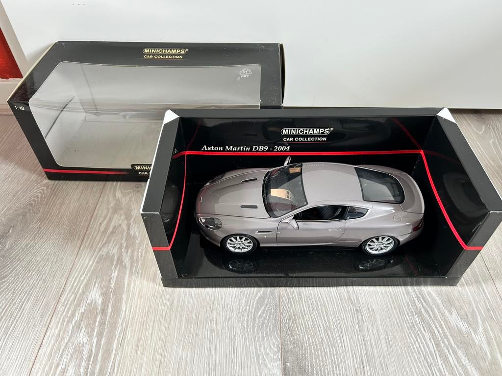 1:18 Minichamps Aston Martin DB9 2004 In originele doos, Ophalen of Verzenden, Zo goed als nieuw, Auto, MiniChamps