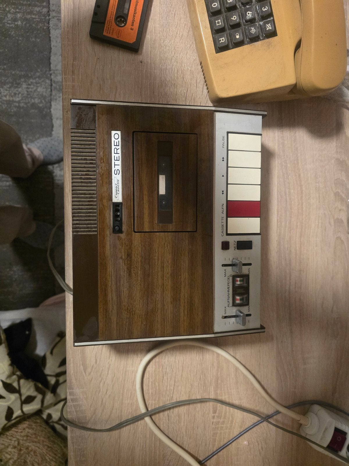 Vintage Compact Cassette Stereo Recorder, Ophalen of Verzenden, Enkel, Overige merken, Tape counter
